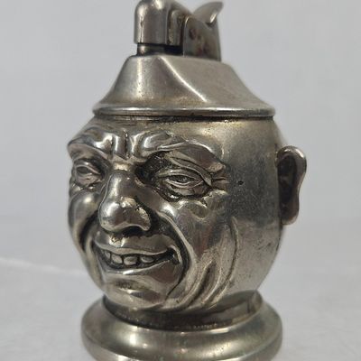 Sale Photo Thumbnail #157: Japanese Metal Caricature Table Lighter