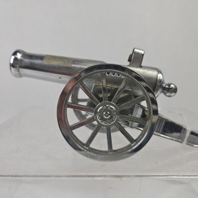 Sale Photo Thumbnail #156: Chrome-Plated Cannon-Form Table Lighter