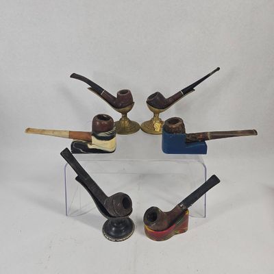 Sale Photo Thumbnail #207: 6 Doubleday & Cambridge Vtg Pipes