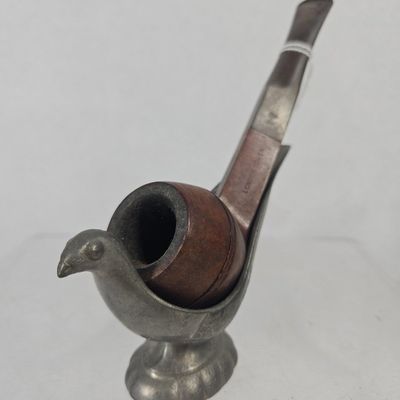 Sale Photo Thumbnail #208: London Tower Briar Pipe & Figural Stand