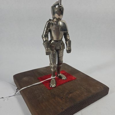 Sale Photo Thumbnail #261: Chrome Medieval Knight Table Lighter