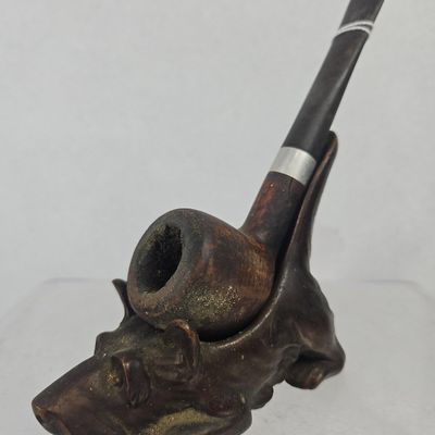Sale Photo Thumbnail #197: 1935 Ronson Scottie Pipe Stand & Pipe