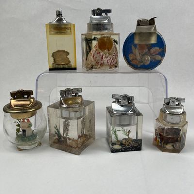 Sale Photo Thumbnail #411: Lucite & Glass Novelty Table Lighters