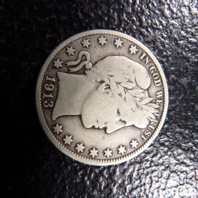 1913-D RARE DATE BARBER SILVER HALF DOLLAR