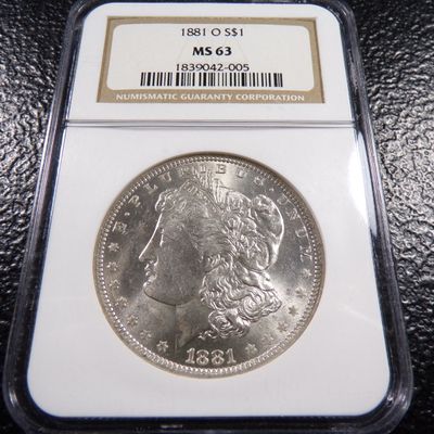 1881-O NGC MS63 MORGAN SILVER DOLLAR