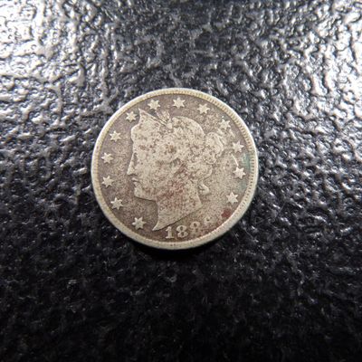 1886 KEY DATE LIBERTY HEAD V NICKEL