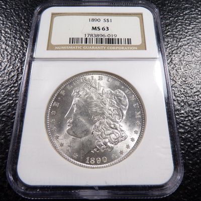 1890 NGC MS63 MORGAN SILVER DOLLAR