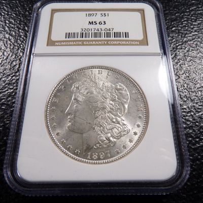 1897 NGC MS63 MORGAN SILVER DOLLAR