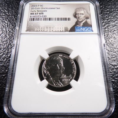 2023-P NGC MS67 6FS EARLY RELEASES JEFFERSON NICKEL