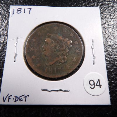 1817 CORONET HEAD LARGE CENT