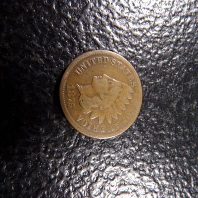 1875 RARE DATE INDIAN HEAD CENT