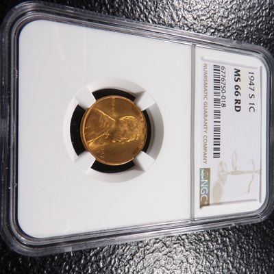 1947-S NGC MS66RD LINCOLN WHEAT CENT
