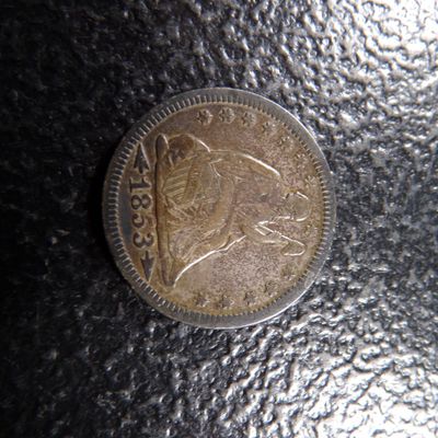 1853 RARE DATE SEATED LIBERTY SILVER QUARTER
