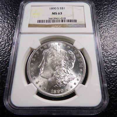 1890-S NGC MS63 MORGAN SILVER DOLLAR