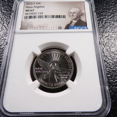 2022-P NGC MS67 MAYA ANGELOU QUARTER