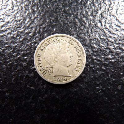 1914-D BARBER SILVER DIME