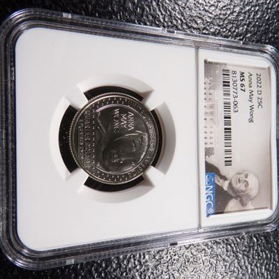 2022-D NGC MS67 ANNA MAY WONG QUARTER