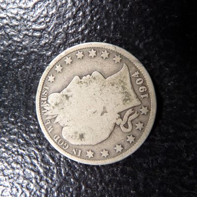 1904-S BARBER SILVER HALF DOLLAR