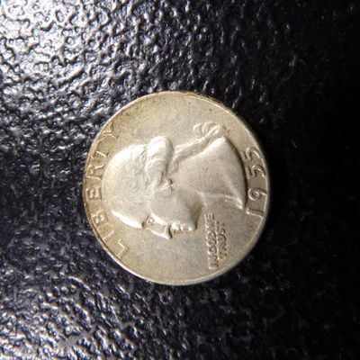 1955 WASHINGTON SILVER QUARTER