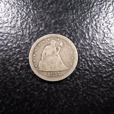 1875-S RARE DATE SEATED LIBERTY TWENTY CENTS