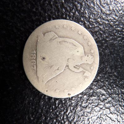 1867-S SEATED LIBERTY SILVER HALF DOLLAR