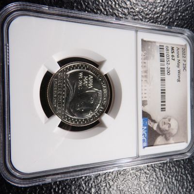 2022-P NGC MS67 ANNA MAY WONG QUARTER