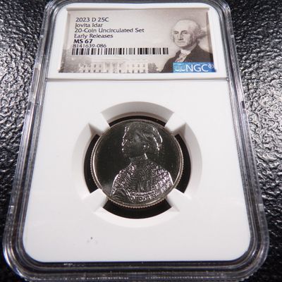 2023-D NGC MS67 JOVITA IDAR EARLY RELEASES QUARTER