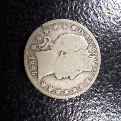 1895 BARBER SILVER HALF DOLLAR