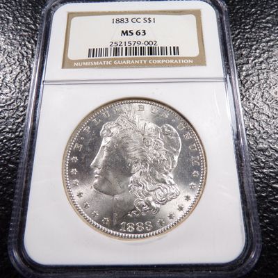1883-CC NGC MS63 CARSON CITY MORGAN SILVER DOLLAR