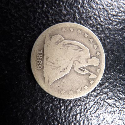 1869-S SEATED LIBERTY SILVER HALF DOLLAR
