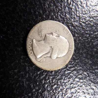 1940 WASHINGTON SILVER QUARTER