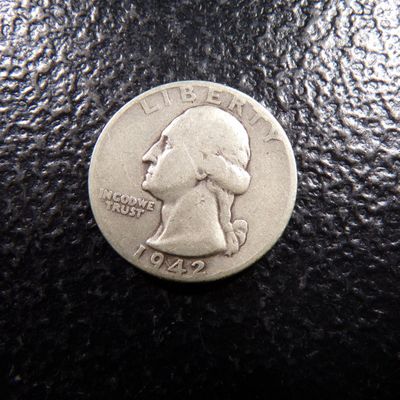 1942 WASHINGTON SILVER QUARTER