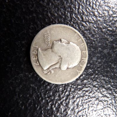 1937-S WASHINGTON SILVER QUARTER