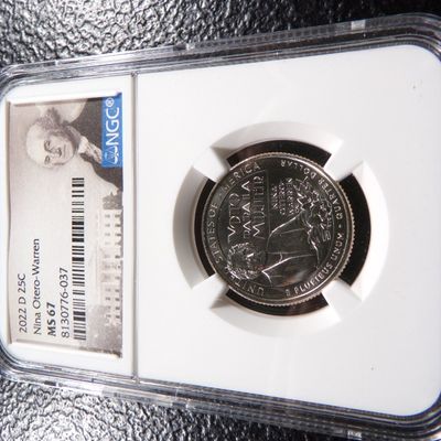 2022-D NGC MS67 NINA OTERO-WARREN QUARTER