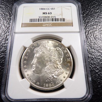 1884-CC NGC MS63 CARSON CITY MORGAN SILVER DOLLAR