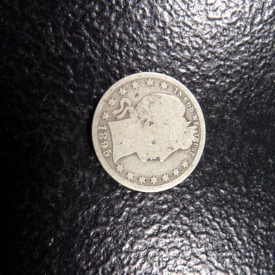 1895-O BARBER SILVER QUARTER