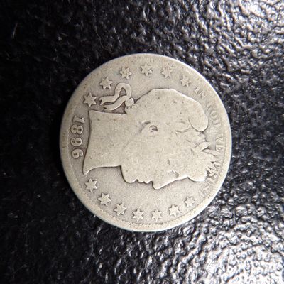 1896-S RARE DATE BARBER SILVER HALF DOLLAR