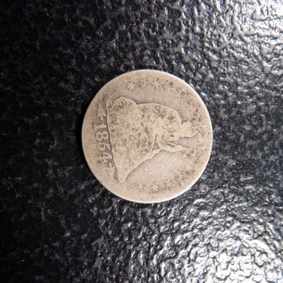 1854 SEATED LIBERTY SILVER QUARTER