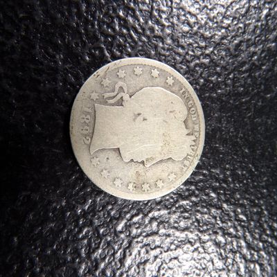 1892-S BARBER SILVER QUARTER