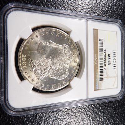 1882-CC NGC MS63 CARSON CITY MORGAN SILVER DOLLAR