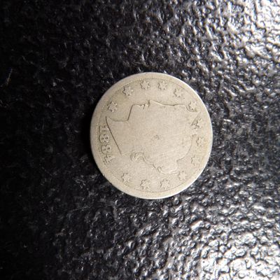 1884 LIBERTY HEAD V NICKEL