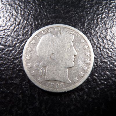 1896-O RARE DATE BARBER SILVER HALF DOLLAR