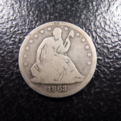 1863-S SEATED LIBERTY SILVER HALF DOLLAR