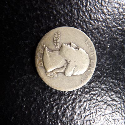 1939-D WASHINGTON SILVER QUARTER