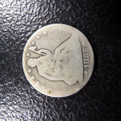 1855-O W / ARROWS SEATED LIBERTY SILVER HALF DOLLAR
