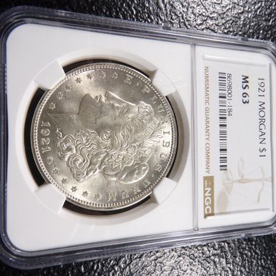1921 NGC MS63 MORGAN SILVER DOLLAR