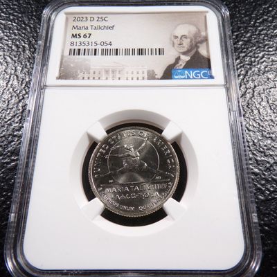 2023-D NGC MS67 MARIA TALLCHIEF QUARTER