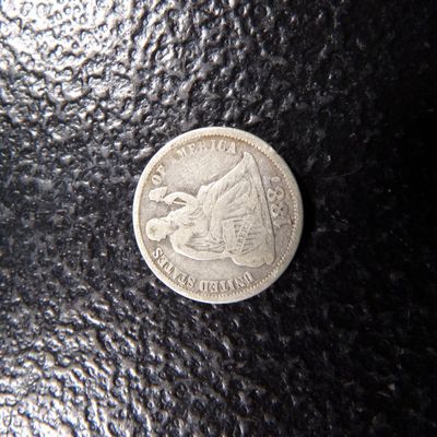1887 SEATED LIBERTY SILVER DIME