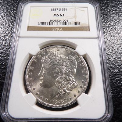 1887-S NGC MS63 MORGAN SILVER DOLLAR