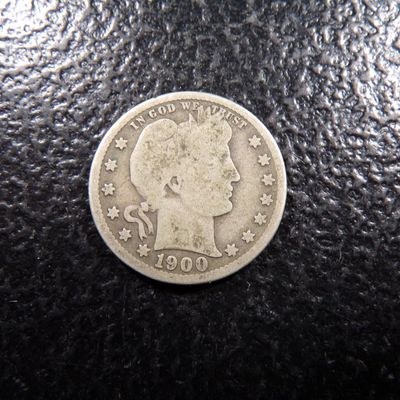1900-S BARBER SILVER QUARTER